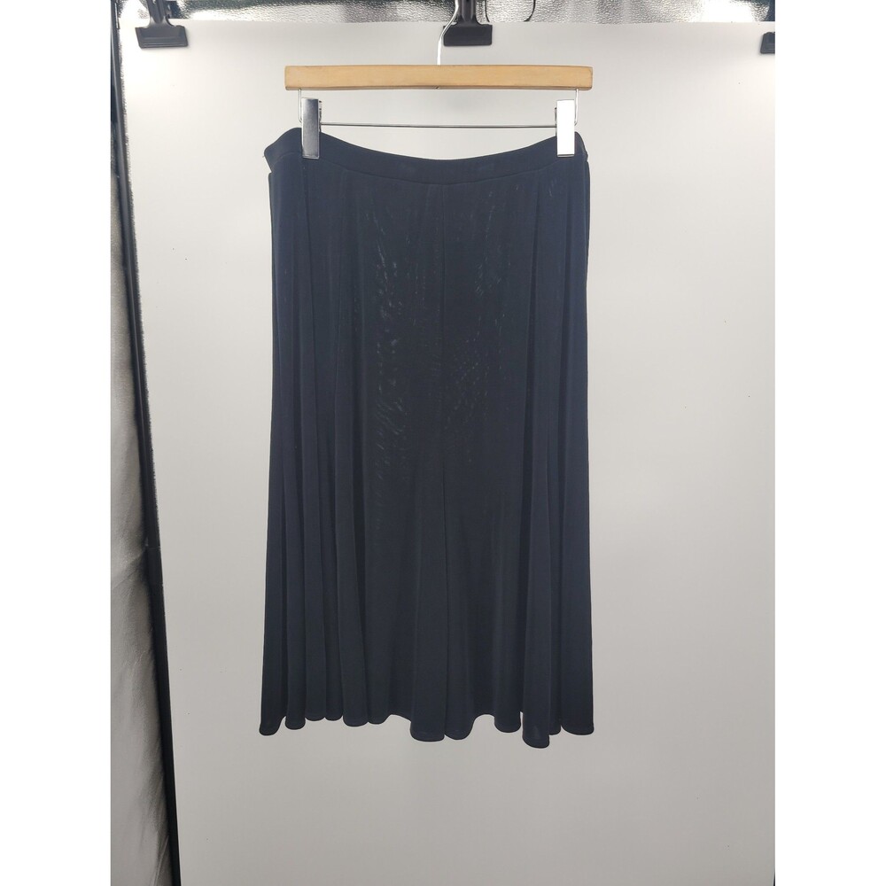 Chico's Travelers Jordan 8 Panel Skirt Sz XL Basic Neutral Capsule Travel Office